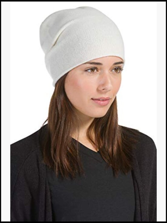 100% Cashmere Slouchy Beanie Winter Hat Soft Warm Stretchy main image 6